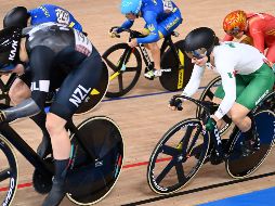 Daniela Gaxiola compitió en la modalidad keirin, donde la neerlandesa Shanne Braspennincx ganó el oro. AFP/P. Parks