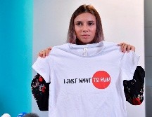 Kristina Tsimanuskaya se encuentra en Polonia, país que le dio asilo ante las consecuencias que pudieran tener las críticas que la deportista hizo. EFE/R. PIETRUSZKA