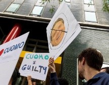 Una protesta en contra del gobernador del estado de Nueva York, Andrew Cuomo, fue registrada el pasado miércoles en Nueva York. EFE/J. Lane