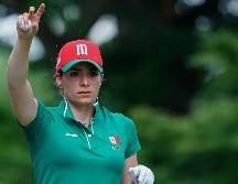 Gaby López, abanderada de la delegación mexicana, se despidió de Tokio 2020 con cinco birdies y cinco bogueys, uno bajo par. AFP/Y. Iwamoto