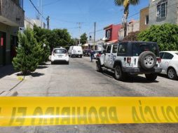 La zona del crimen fue acordonada con el fin de preservar los indicios. ESPECIAL