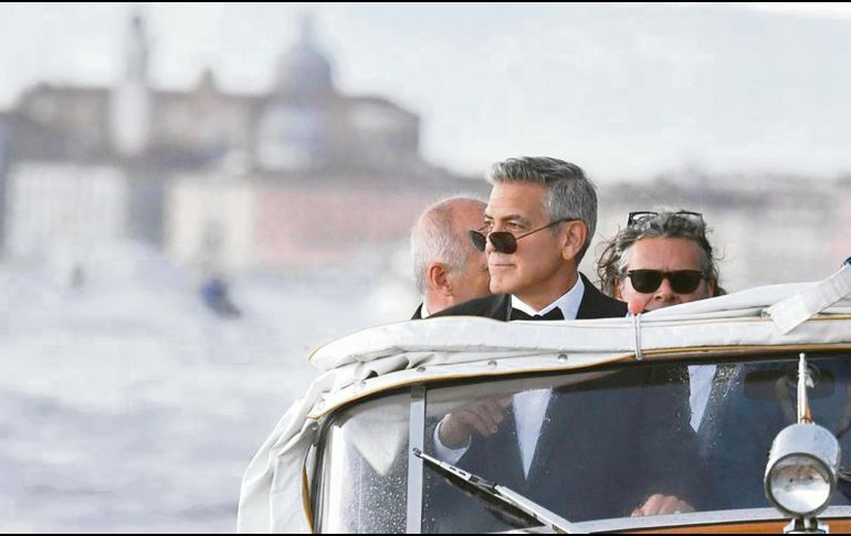 George Clooney. El actor, su mujer Amal Clooney y sus dos hijos mellizos veraneen en su mansión del lago de Como (norte) en Villa Oleandra. EFE