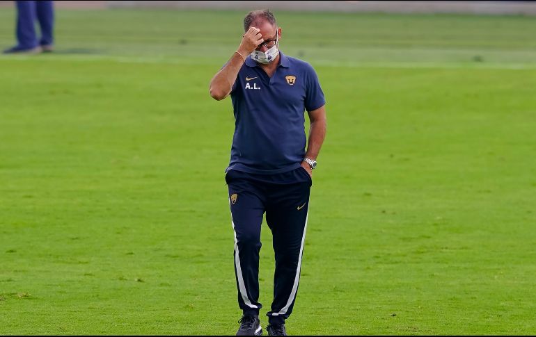 FRUSTRADO. El técnico felino admitió que no se le están dando las cosas y lamentó la falta de gol del equipo. IMAGO7
