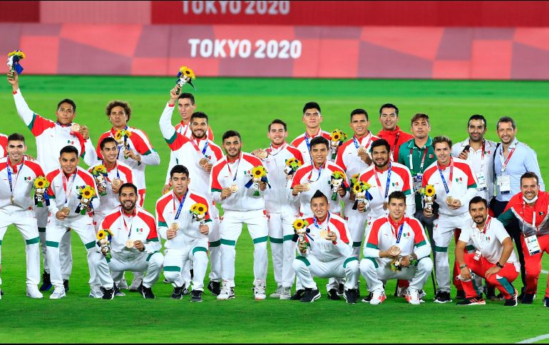 Tras el título conseguido, la Selección Mexicana regresó al país. MEXSPORT/A. MACÍAS