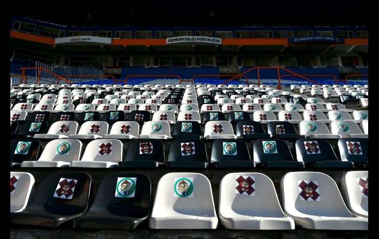 VACÍO. Ante el incremento de contagios por COVID-19, el Estadio Hidalgo acogió el partido a puerta cerrada. IMAGO7
