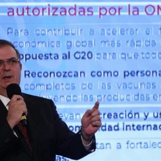 A final de agosto superaremos la llegada de 100 millones de vacunas: Ebrard