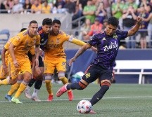 Raúl Ruidíaz abrió el marcador con un tiro penal en el minuto 23. AFP/J. Redmon