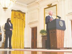 El presidente de Estados Unidos Joe Biden agradeció el acuerdo bipartidista. AP/S. Walsh