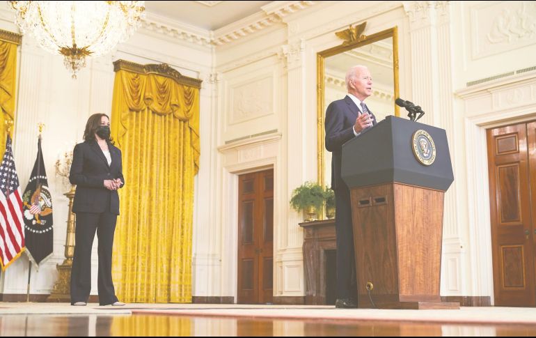 El presidente de Estados Unidos Joe Biden agradeció el acuerdo bipartidista. AP/S. Walsh