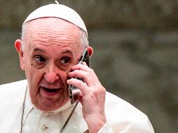 El Papa Francisco respondió a la llamada tras acabar la audiencia general en el Aula Pablo VI del Vaticano. EFE/EPA/A. Carconi