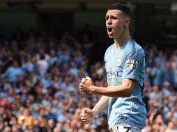 Phil Foden se perderá los duelos ante Tottenham, Norwich y Arsenal. AFP/ARCHIVO