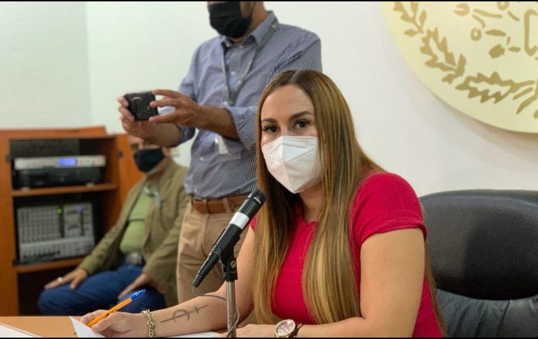 La diputada  Érika Pérez García presentó la iniciativa de reforma a la Ley de Protección y Atención de los Migrantes en Jalisco. EL INFORMADOR/R. RIVAS