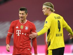 Lewandowski y Haaland serán piezas fundamentales en sus equipos para ganar la Bundesliga y competir por el título de goleo. AFP / ARCHIVO