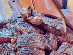 Cuadril, con un sabor a leña y muy jugoso. ESPECIAL