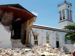 El terremoto de magnitud 7.2 que sacudió Haití causó enormes daños en el sur del país. AP / D. Jean