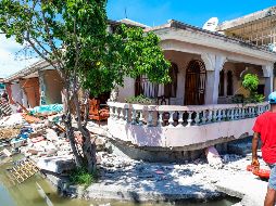 Fotografía que muestra los efectos del sismo de 7.2 de magnitud que esta mañana azotó a Haití. EFE / R. T. Erol