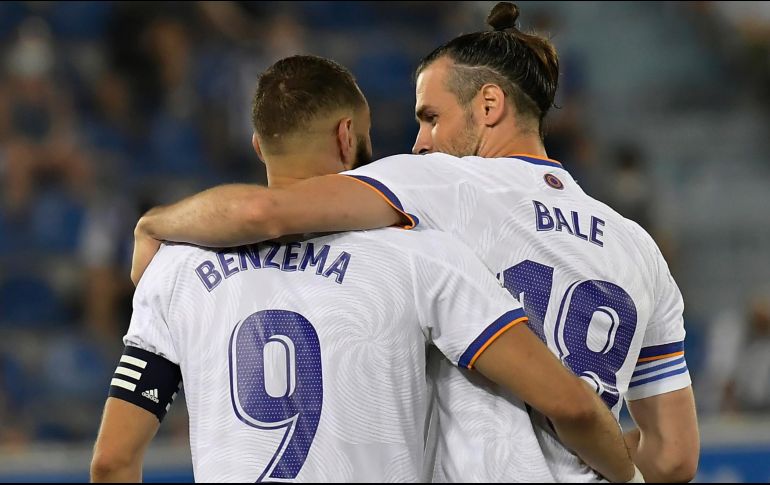 CAPITÁN. Karim Bnezema marcó un doblete en la victoria del Real Madrid. AP/A. BARRIENTOS