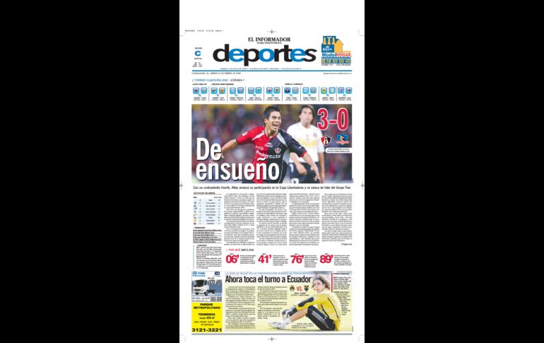 SEGUNDA LIBERTADORES. Atlas se volvió a hacer presente en el torneo continental más importante, la Copa Libertadores en 2008 con Miguel Brindisi en el banquillo. En esta edición, tuvieron triunfos importantes ante Boca Juniors y Colo Colo, pero nuevamente se fueron eliminados en Cuartos. EL INFORMADOR/ARCHIVO