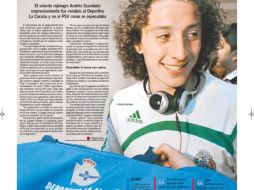 VENTA ESPAÑOLA. Tras triunfar con la playera del Atlas y ser un referente a pesar de su corta edad, la buena participación que tuvo en el Mundial de Alemania 2006, ayudó para que Andrés Guardado fuera vendido al Deportivo La Coruña de España en 2007. EL INFORMADOR/ARCHIVO