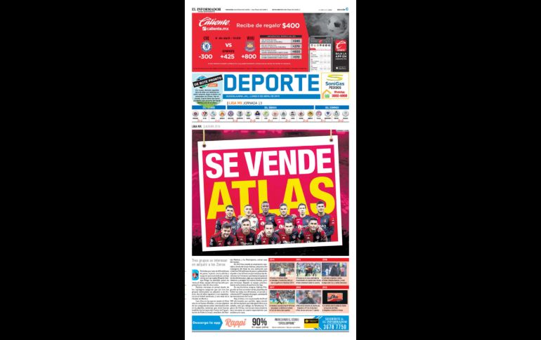 UNA NUEVA LUZ. En 2019, el empresario Alejandro Irarragorri y su grupo Orlegi, compran de manera definitiva los destinos del Club de Futbol Atlas a Grupo Salinas y Televisión Azteca, mejorando sustancialmente económicamente y futbolísticamente. EL INFORMADOR/ARCHIVO