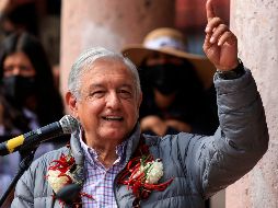 El Presidente Andrés Manuel López Obrador estuvo con los pobladores que rechazan la puesta en marcha de la presa El Zapotillo y les presentó una propuesta que evitaría inundar Temacapulín, Acasico y Palmarejo. EFE/L. Ramírez