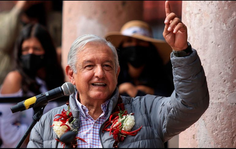El Presidente Andrés Manuel López Obrador estuvo con los pobladores que rechazan la puesta en marcha de la presa El Zapotillo y les presentó una propuesta que evitaría inundar Temacapulín, Acasico y Palmarejo. EFE/L. Ramírez