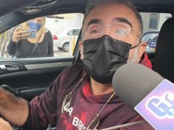 Vicente Fernández Jr. regresó este domingo al hospital donde permanece internado el cantante Vicente Fernández. EL INFORMADOR / N. Gutiérrez