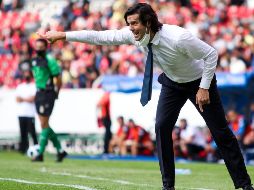 SATISFECHO. América se ubica como líder del Apertura 2021 y Santiago Solari se mostró satisfecho con lo que se está haciendo en la cancha. IMAGO7