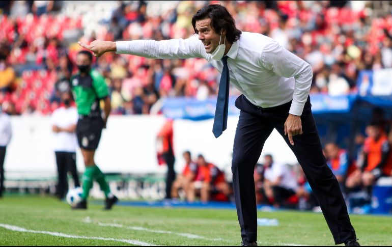 SATISFECHO. América se ubica como líder del Apertura 2021 y Santiago Solari se mostró satisfecho con lo que se está haciendo en la cancha. IMAGO7