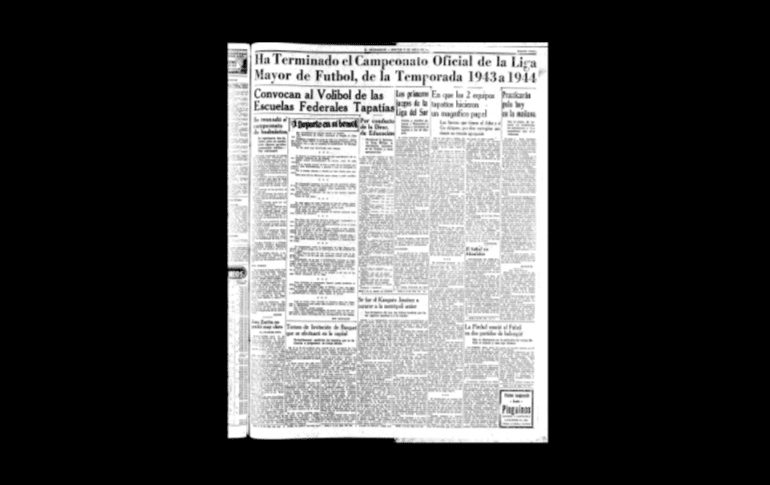 CUARTO LUGAR. Oficialmente terminó en 1944 el primer torneo profesional en México, siendo líderes y triunfando los equipos de Real España y Asturias. En tercer sitio quedó Moctezuma y el Atlas terminó como cuarto lugar. EL INFORMADOR/ARCHIVO