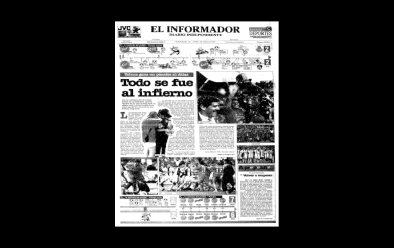 LA FINAL. Una de las Finales más recordadas por cualquier aficionado al futbol es la que disputaron Atlas y Toluca en el Verano de 1999. De la mano de Ricardo La Volpe, aquella “Generación Dorada” cayó en penales en el Nemesio Díez. EL INFORMADOR/ARCHIVO