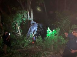El percance ocurrió la madrugada de este lunes en la Carretera Federal 200. ESPECIAL /