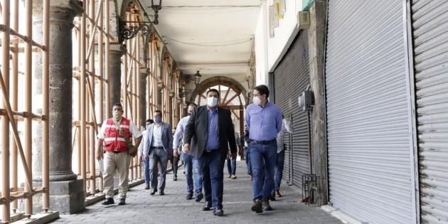 Edificio Plaza: Supervisan proyecto de reforzamiento y restauraci&oacute;n