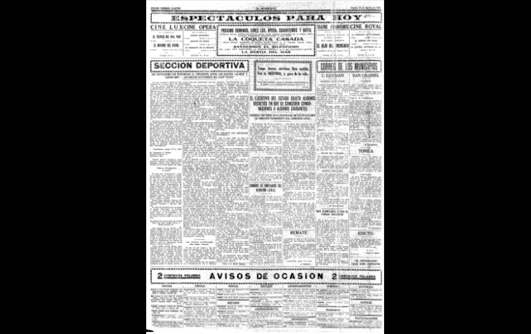 UNEN FUERZAS. En 1926, Atlas y Guadalajara forman parte de la Selección de Jalisco, gracias al patrocinio de la Federación Deportiva Occidental de Aficionados. Aunque después se incorporaron jugadores del Nacional, Oro y Atlante. EL INFORMADOR/ARCHIVO