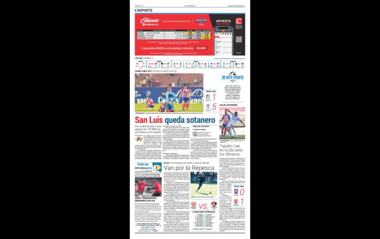 LLEGADA DE LA ILUSIÓN. Con la llegada de José Riestra como nuevo presidente el 5 de noviembre del 2020, Atlas comienza una nueva era de reestructura, en donde se nombra a Diego Cocca como director técnico y se le da fuerza al plantel de Primera. EL INFORMADOR/ARCHIVO