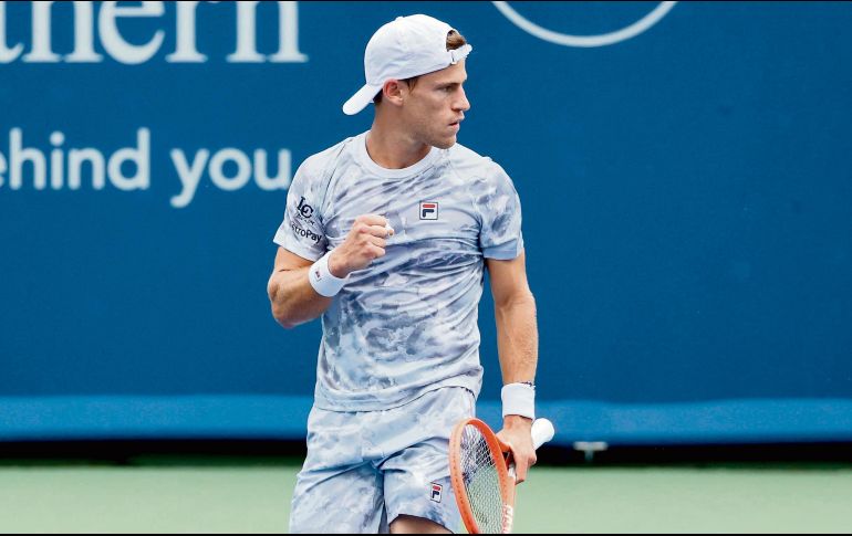 De fiesta. El “Peque” Schwartzman cumplió 29 años ayer y lo celebró con un triunfo. AFP