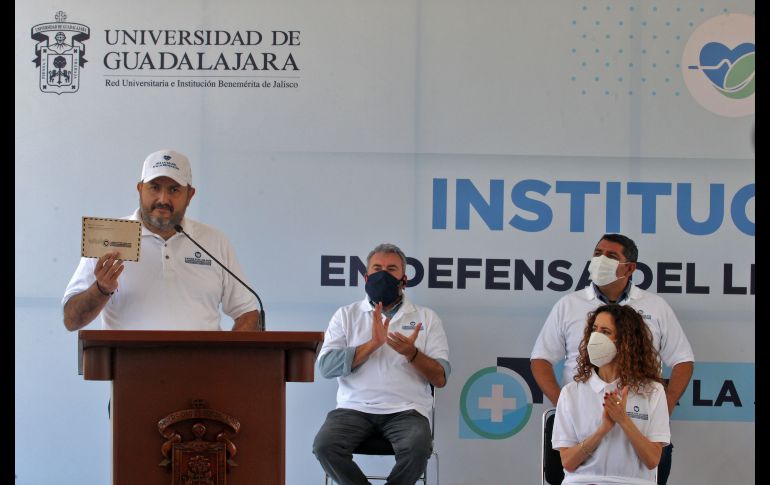 La Universidad de Guadalajara sumará la intención de recabar más de 140 mil cartas firmadas dirigidas al gobernador contra el recorte presupuestario de 140 millones de pesos. EL INFORMADOR/ A. Camacho