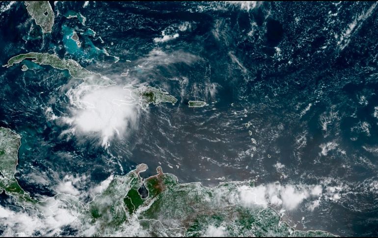 Grace avanza por el Caribe hacia la península de Yucatán tras descargar lluvias sobre Haití y otros países. EFE/NOAA-NHC