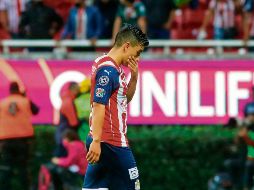 Ni para dónde hacerse. El Guadalajara sólo ha obtenido un punto de nueve disputados en su cancha y coquetea con los últimos lugares. EFE/ F. Guasco