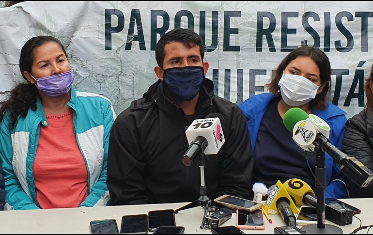 Armenta señaló que no se dejarán amedrentar y seguirán defendiendo los parques naturales de la ZMG. EL INFORMADOR / R. Bobadilla