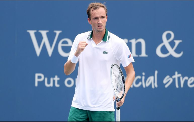 Medvedev, de 25 años, levantó su primer título de Masters 1000 precisamente en Cincinnati en 2019. AFP/M. STOCKMAN