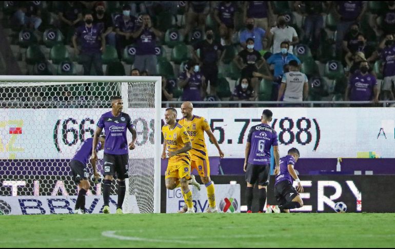 Por segundo partido consecutivo, el delantero uruguayo Nicolás López marcó dos goles con los Tigres. IMAGO7