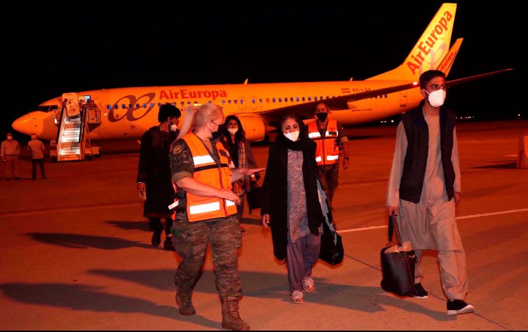 Evacuados. España junto con Estados Unidos evacuaron a colaboradores que estaban en tierras afganas. EFE