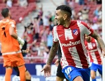 GOLEADOR. Ángel Correa ha marcado los 3 goles que ha hecho el Atlético de Madrid en dos jornadas. AFP/J. SORIANO