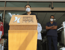 Luis Arturo Gómez, médico internista intensivista habla de la salud de Vicente Fernández. ESPECIAL/K. ESPARZA