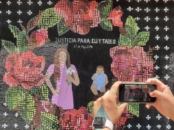 El mural para recordar a Elizabeth y Tadeo fue pintado este fin de semana por integrantes del colectivo Cuidar el Hielo, del Cepad. EL INFORMADOR/G. Gallo