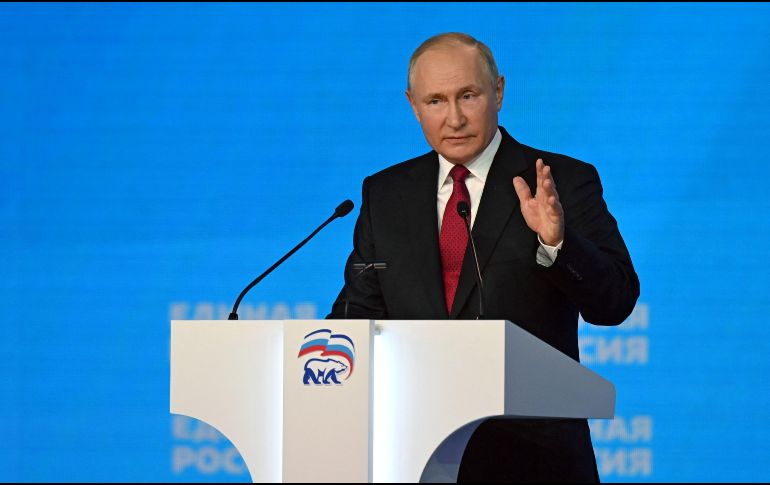Vladímir Putin dice que Rusia es prácticamente el único país que ha podido destruir organizaciones terroristas internacionales. AFP / G.Sysoyev