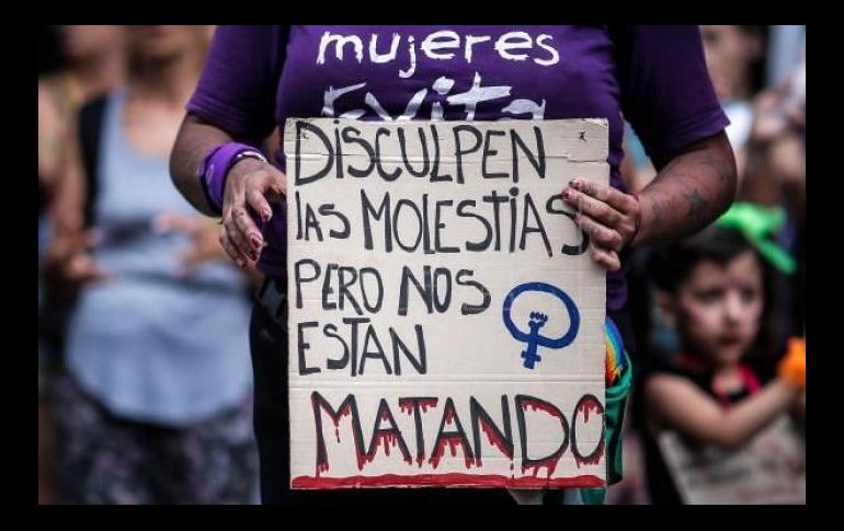 HARTAZGO. Las manifestaciones por la violencia de género cada vez son más comunes en México. EFE