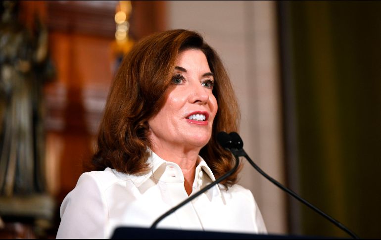 Hay muchas cosas que no sucedían y yo haré que sucedan, la transparencia será la divisa de mi gobierno, dice la gobernadora de Nueva York, Kathy Hochul. EFE / ARCHIVO