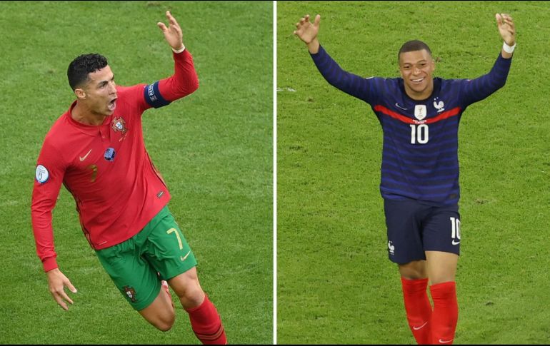 Cristiano Ronaldo estaría a horas de ser nuevo futbolista del Manchester City y Kylian Mbappé del Real Madrid. AFP/M. HANGST
